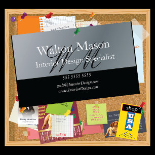 Carte De Visite Spécialiste du design d'intérieur Créez votre prop