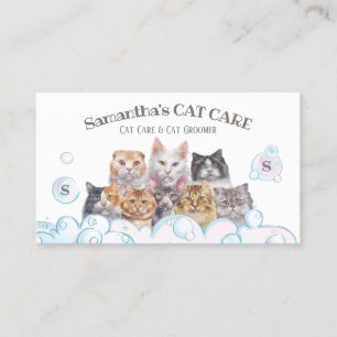 Carte De Visite Spécialiste du soin du pelage de chat
