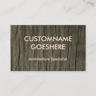 Carte de visite spécialiste en architecture de bas
