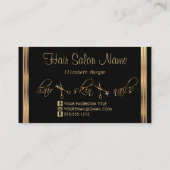 Carte De Visite Spécialiste en coiffeur (Dos)