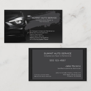 Carte De Visite Spécialiste en service et réparation automobiles n