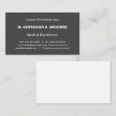 Carte de visite spécialiste Médicale simple (Devant / Derrière)