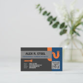 Carte De Visite Spécialiste plombier (Debout devant)