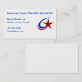 Carte De Visite Spécialiste principal Médicale en assurance (Devant / Derrière)