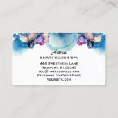 Carte De Visite *~* Spécifications O. Yummy Turquoise Turquoise Go (Dos)