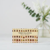 Carte De Visite Spécimen de coccinelle vintage Motif Insecte antiq (Debout devant)