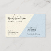 Carte De Visite Specké Deux Tons (Dos)