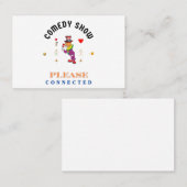 CARTE DE VISITE SPECTACLE DE COMÉDIE (Devant / Derrière)