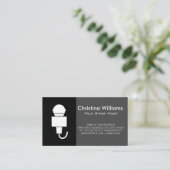 Carte De Visite Spectacle de présentation du chanteur de microphon (Debout devant)