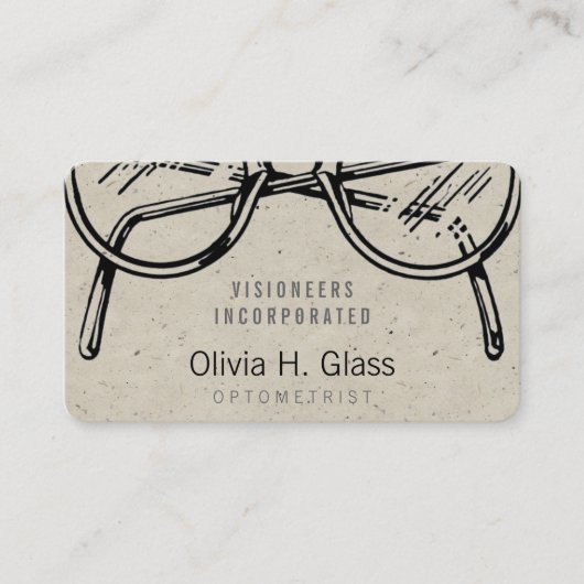 Carte De Visite Spectacles Eyewear Spectacles Speckle (Devant)