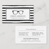 Carte De Visite Spectacles Graves | Thème technologique amusant (Devant / Derrière)