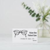 Carte De Visite Spectacles lunettes Vue optique (Debout devant)