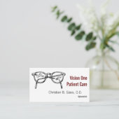 Carte De Visite Spectacles lunettes Vue optique (Debout devant)