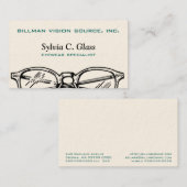 Carte De Visite Spectacles lunettes Vue optique (Devant / Derrière)