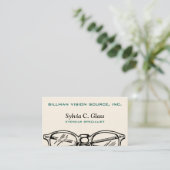 Carte De Visite Spectacles lunettes Vue optique (Debout devant)