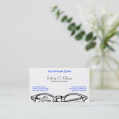 Carte De Visite Spectacles lunettes Vue optique (Debout devant)