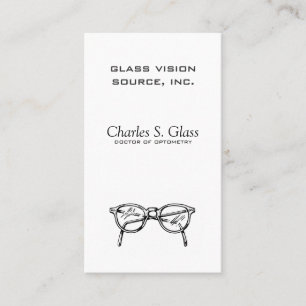 Carte De Visite Spectacles lunettes Vue optique