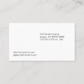 Carte De Visite Spectacles Vêtements de lunettes Vision optique (Dos)