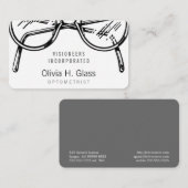 Carte De Visite Spectacles Vêtements de lunettes Vision optique (Devant / Derrière)