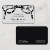 Carte De Visite Spectacles Vêtements de lunettes Vision optique (Devant / Derrière)