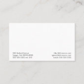 Carte De Visite Spectacles Vêtements de lunettes Vision optique (Dos)