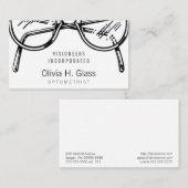 Carte De Visite Spectacles Vêtements de lunettes Vision optique (Devant / Derrière)