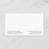 Carte De Visite Spectacles Vêtements Oeil Optométrie Vision Modern (Dos)