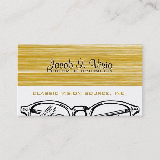 Carte De Visite Spectacles Vêtements Oeil Optométrie Vision Scratc (Devant)