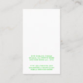 Carte De Visite Spectacles Vêtements Vêtements optiques Vision ver (Dos)