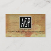 CARTE DE VISITE SPECTRE (Dos)