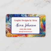 Carte De Visite Spectre Abstrait contemporain (Devant)