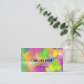 Carte De Visite spectre de couleurs fluorescent (Debout devant)