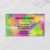 Carte De Visite spectre de couleurs fluorescent (Dos)