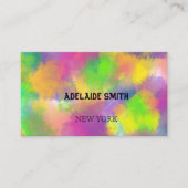 Carte De Visite spectre de couleurs fluorescent (Devant)