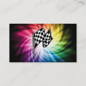 Carte De Visite Spectre de drapeau À damiers (Dos)