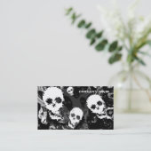 Carte De Visite Spectres crâniens B et W noir horizontal (Debout devant)