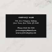 Carte De Visite Spectres crâniens Bande rouge horizontale noir arr (Dos)