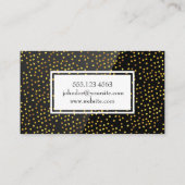 Carte De Visite Spectres d'or | Noir brillant (Dos)