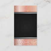 Carte De Visite Spectres métalliques roses | Maillage noir | Argen (Dos)