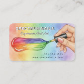 Carte De Visite Spectrum Nails Artiste Manucure Expressive (Devant)