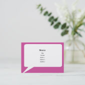 Carte De Visite Speechbox - potelé (Debout devant)