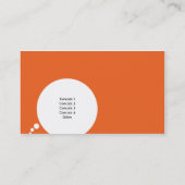 Carte De Visite Speechbubble - affaires (Dos)