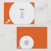 Carte De Visite Speechbubble - potelé (Devant / Derrière)