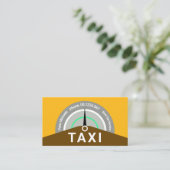 Carte De Visite Speedomètre de voiture de taxi créatif (Debout devant)