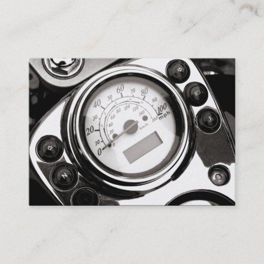 Carte De Visite Speedomètre moto (Devant)