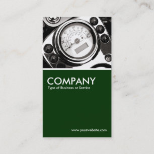 Carte De Visite Speedomètre moto - Vert foncé