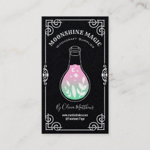 Carte De Visite Spell Jar Black Witchcraft
