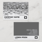 Carte De Visite Sphères d'argent (Devant / Derrière)