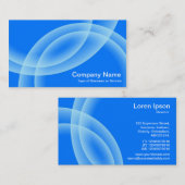 Carte De Visite Sphères de chevauchement - Bleu (Devant / Derrière)