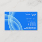 Carte De Visite Sphères de chevauchement - Bleu (Dos)